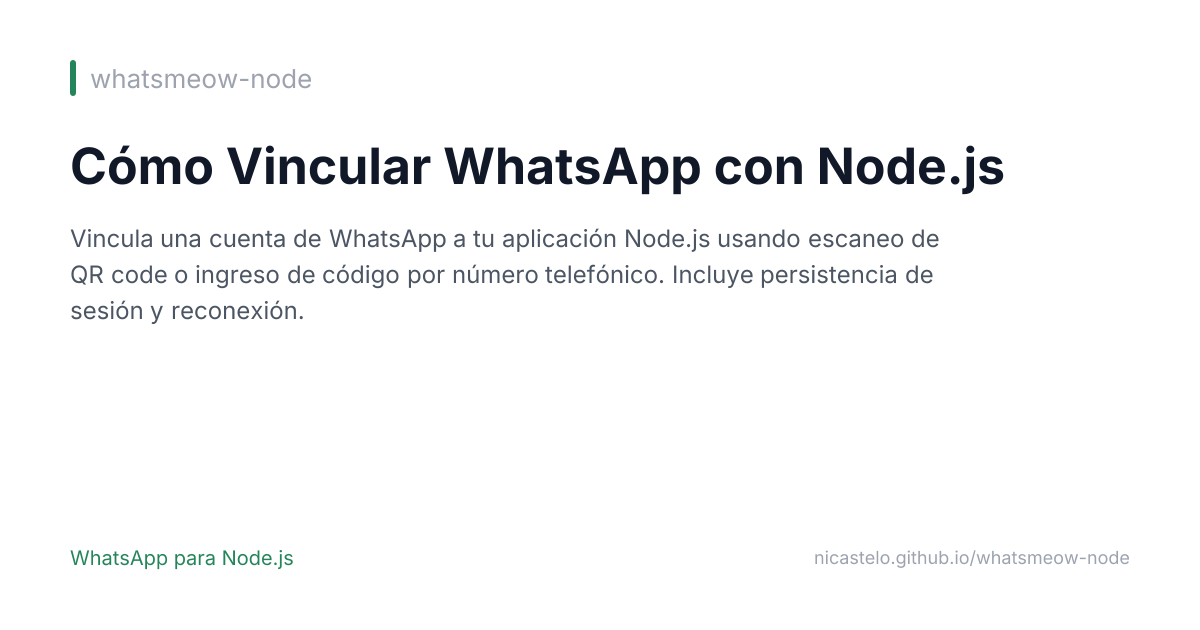 Cómo Vincular WhatsApp con Node.js
