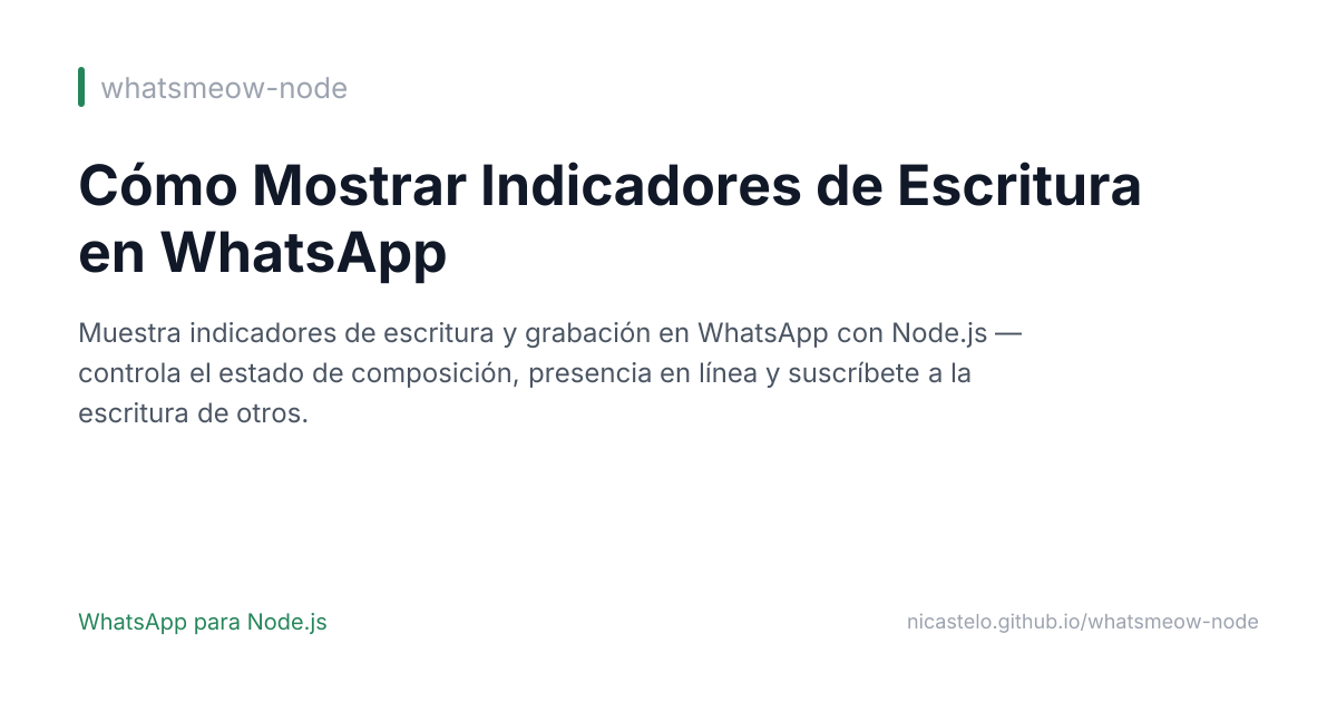 Cómo Mostrar Indicadores de Escritura en WhatsApp