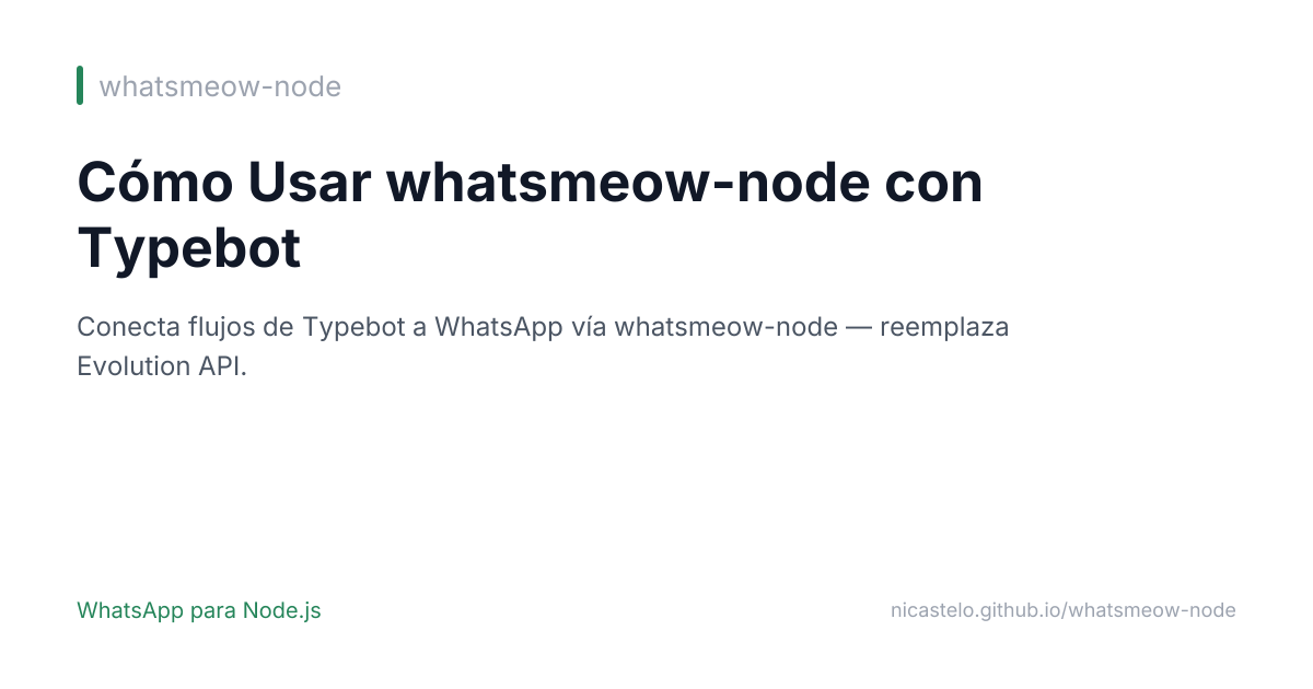 Integración con Typebot