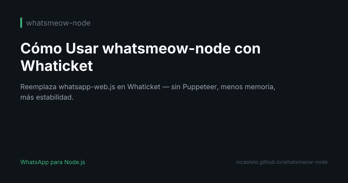 Integración con Whaticket