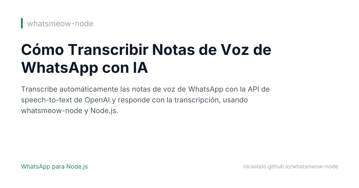 Transcribir Notas de Voz
