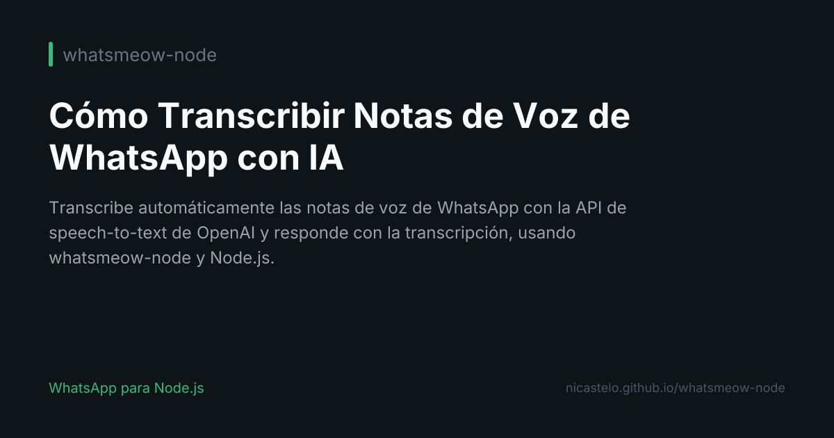 Transcribir Notas de Voz