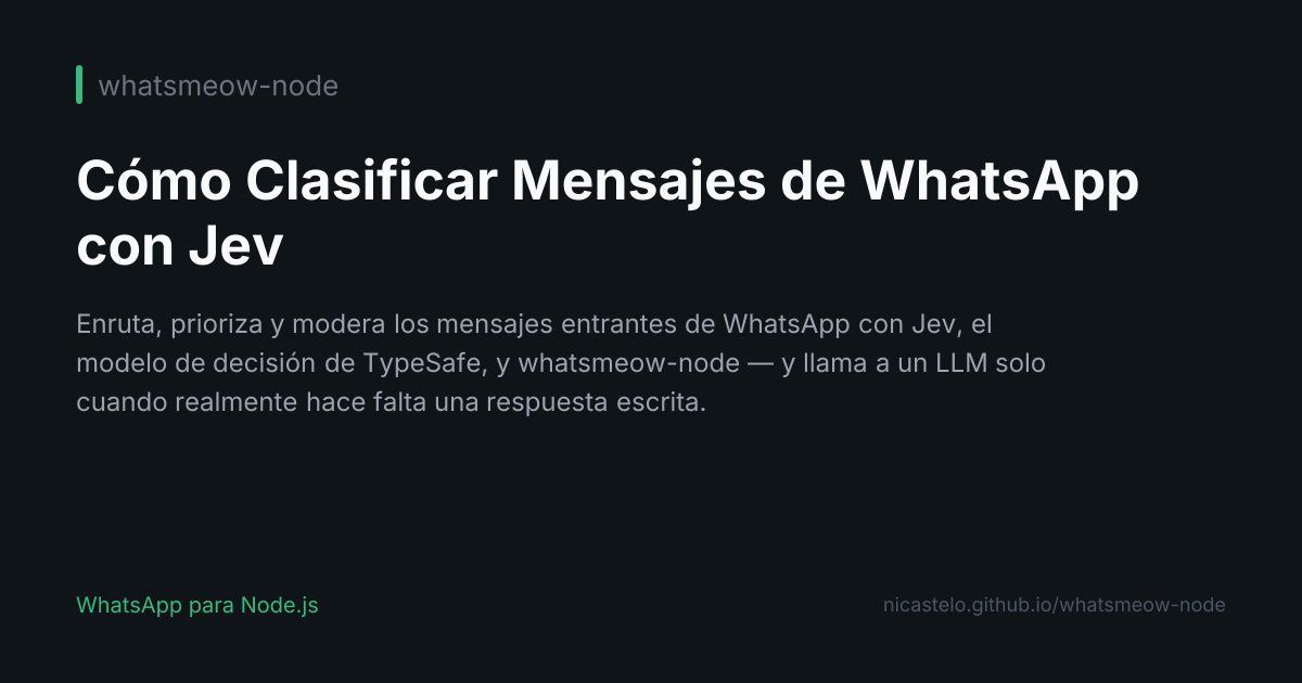 Clasificar con Jev