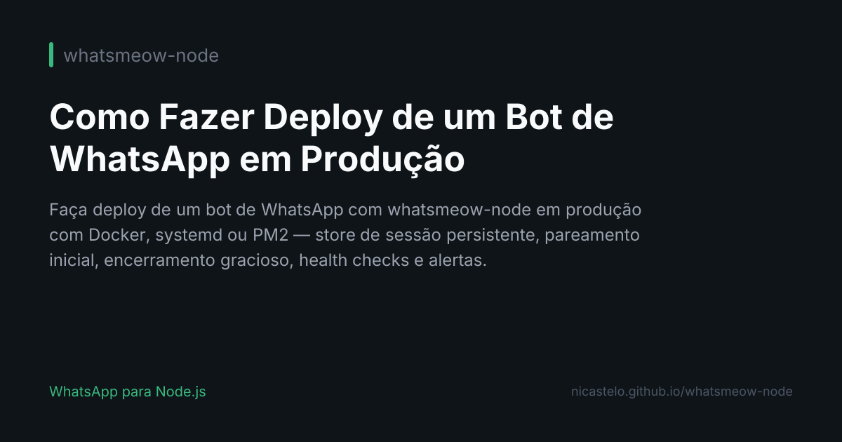 Deploy em Produção
