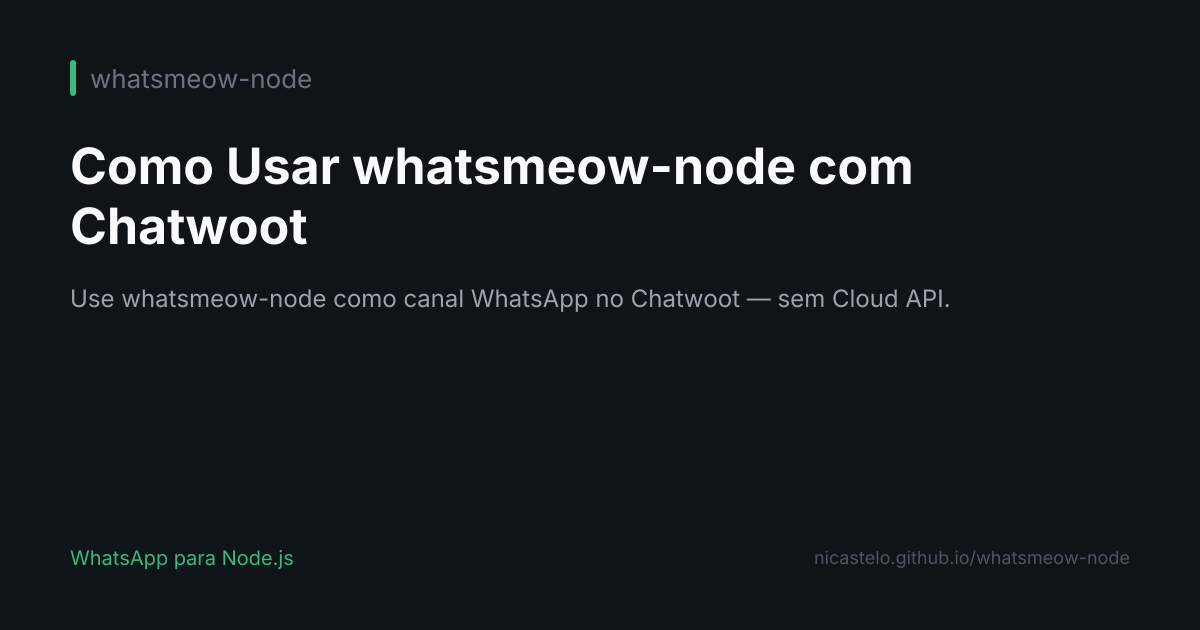Integração com Chatwoot
