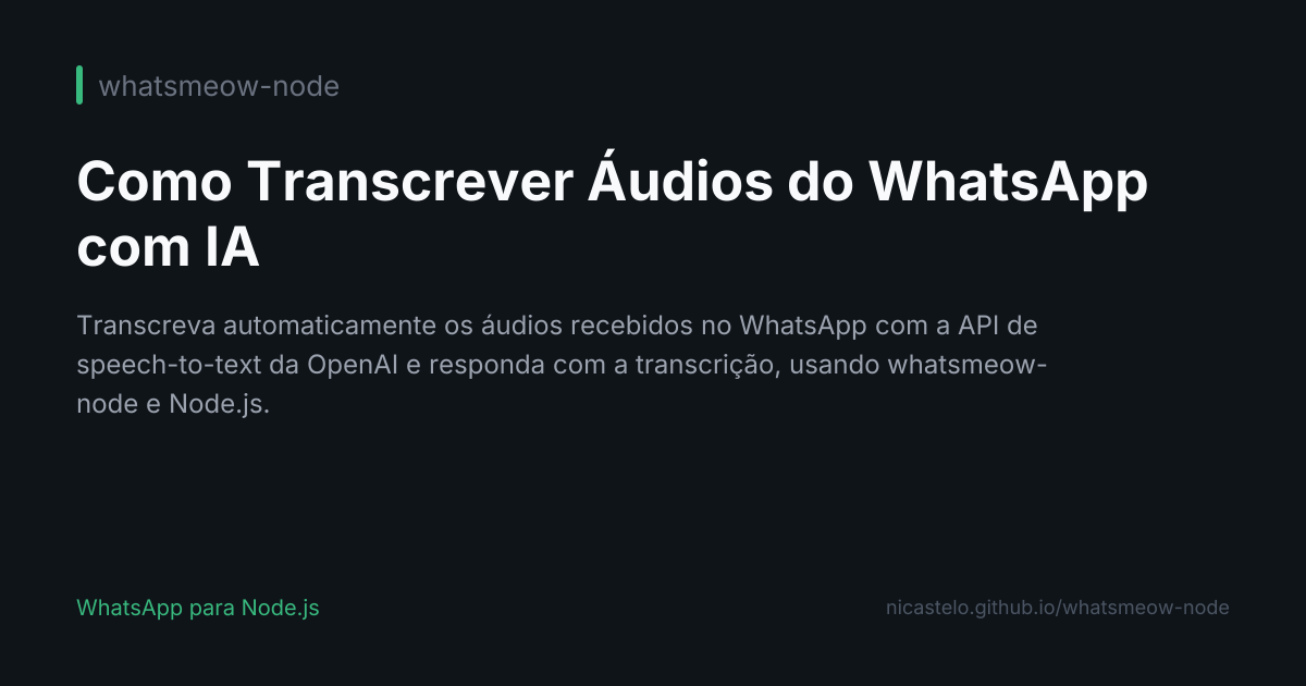 Transcrever Áudios