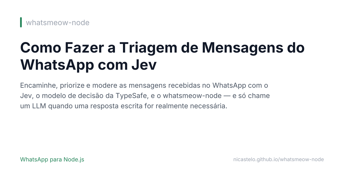 Triagem com Jev