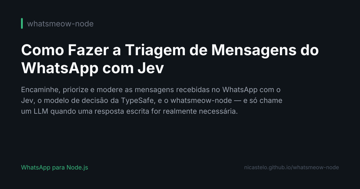 Triagem com Jev